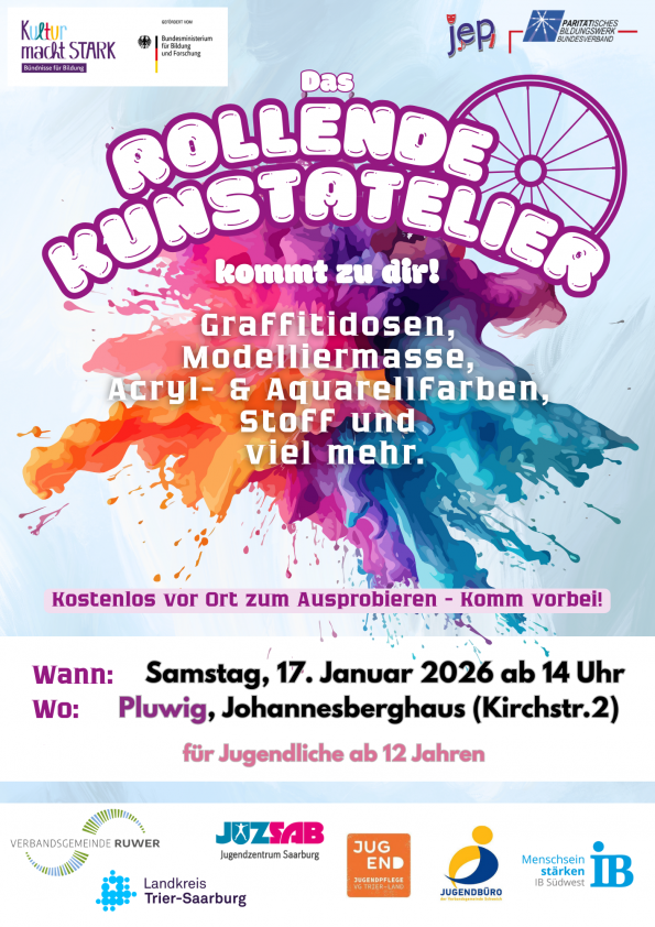 Rollendes Kunstatelier Pluwig am 17. Januar 2026