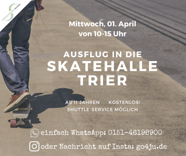 Ausflug in die Skatehalle Trier am 1. April 2026