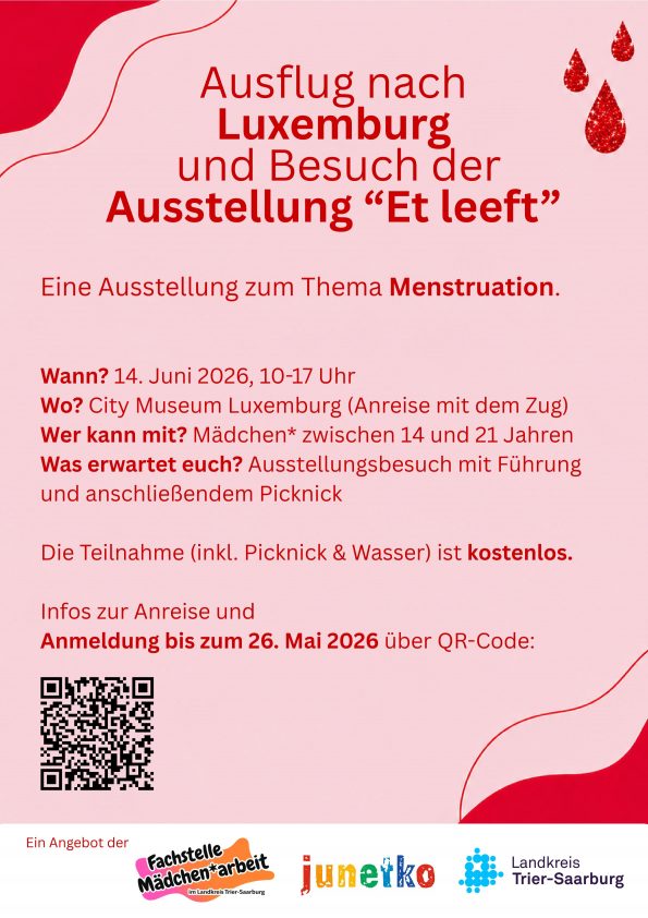 Girls*: Ausflug nach Luxemburg zur Ausstellung "Et leeft" mit Picknick Girls*: Ausflug nach Luxemburg zur Ausstellung "Et leeft" mit Picknick