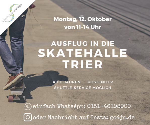 Skatehalle Ausflug 12. Oktober 2026